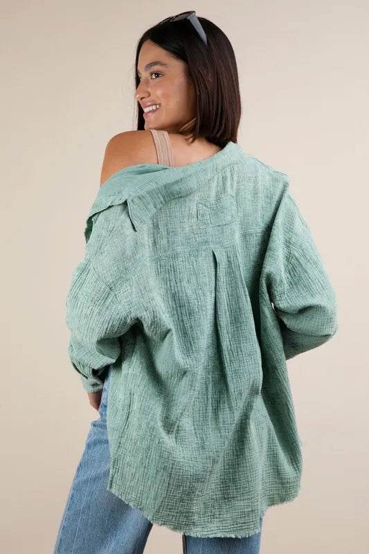 VERY J Mineral Washed Gauze Button Down Shirt Trendsi 10ab0073ebef4c0e8148dcfd0718ca22-Max-Origin