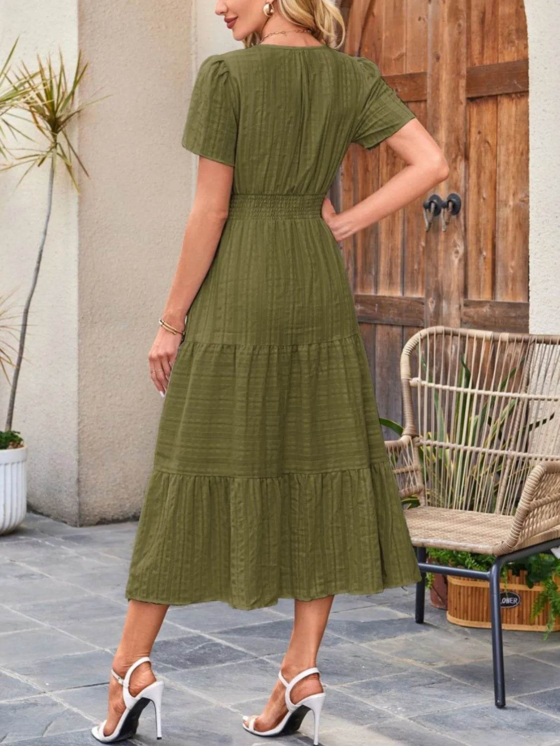 Tiered Notched Short Sleeve Dress Trendsi 10c5811c-d353-465e-8564-f79c1c753049-Max-Origin