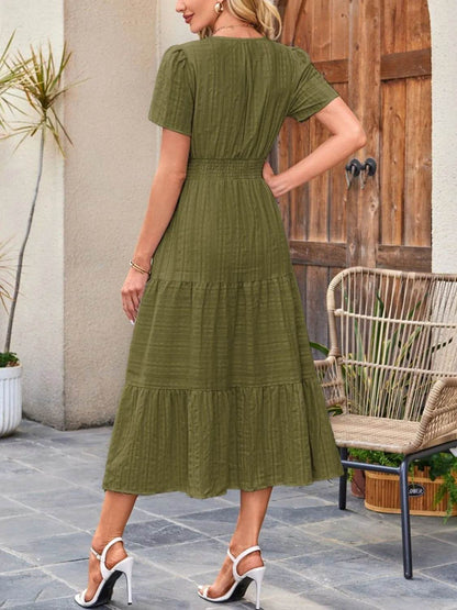 Tiered Notched Short Sleeve Dress Trendsi 10c5811c-d353-465e-8564-f79c1c753049-Max-Origin