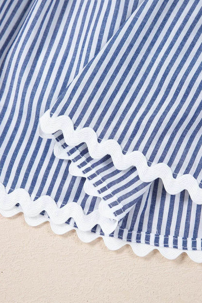 Stripe Sleeveless Notched Ric Rac Mini Dress Trendsi 11285343-7a80-4a8b-a75e-3b4e263eaeb3-Max-Origin