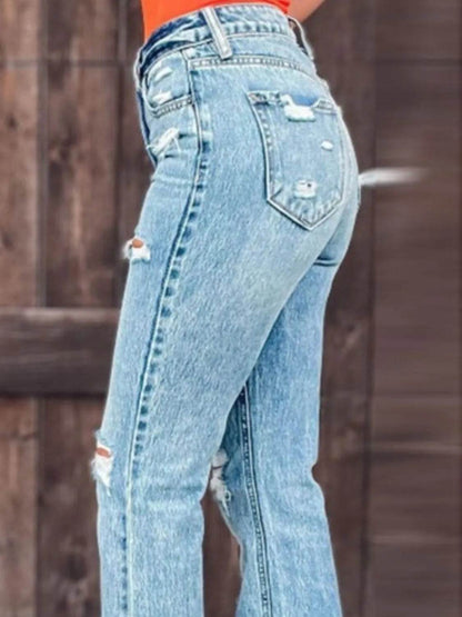 Distressed Slit Bootcut Jeans Trendsi 112f5d5d-6085-4cd3-92f3-caf528bdb8d1-Max-Origin