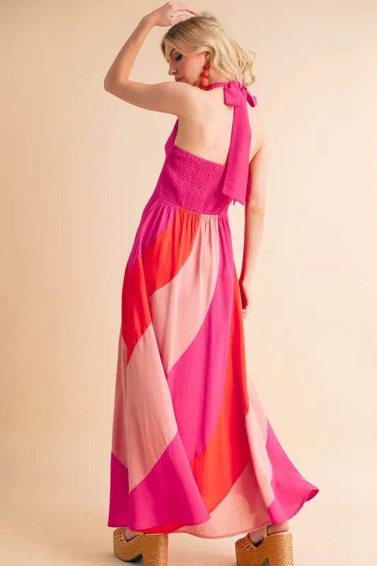 Aemi+Co Color Block Sleeveless Maxi Dress Trendsi 117cb6c556a74636a24083500ff37f05-Max-Origin