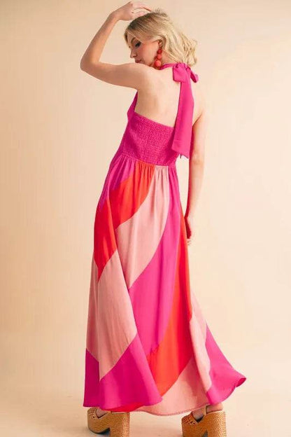 Aemi+Co Color Block Sleeveless Maxi Dress Trendsi 117cb6c556a74636a24083500ff37f05-Max-Origin