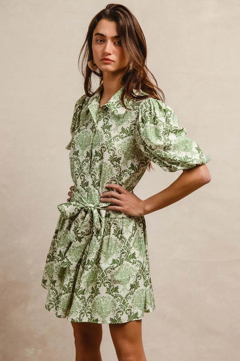 BiBi Tied Floral Short Sleeve Mini Shirt Dress Trendsi 11d0ca347f224c6ab83e35a212902c97-Max-Origin