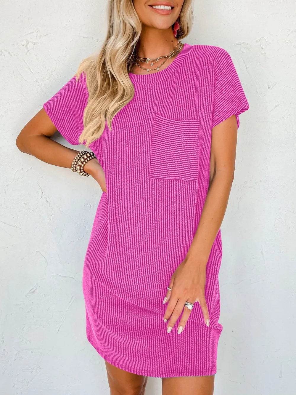 Lovelet Round Neck Short Sleeve Mini Dress Trendsi 11d65ecc-af15-4bb1-87a0-2f3326f52bec-Max