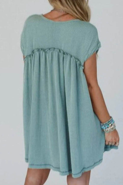 Frill Round Neck Cap Sleeve Mini Dress Trendsi 12379a4f-fdab-4150-a2dc-9fb40f88a90e-Max-Origin