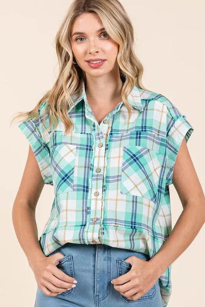 Mittoshop Mineral Wash Plaid Button Down Shirt Trendsi 125dfe02-415d-4f1d-b8f6-7ce18fdf42b3-Max
