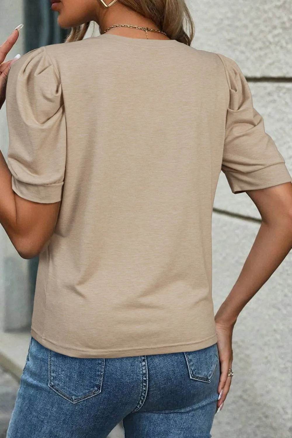 Round Neck Puff Sleeve Casual T-Shirt Trendsi 126a1b88-ea94-4bf3-8892-d40cc1499b90-Max-Origin