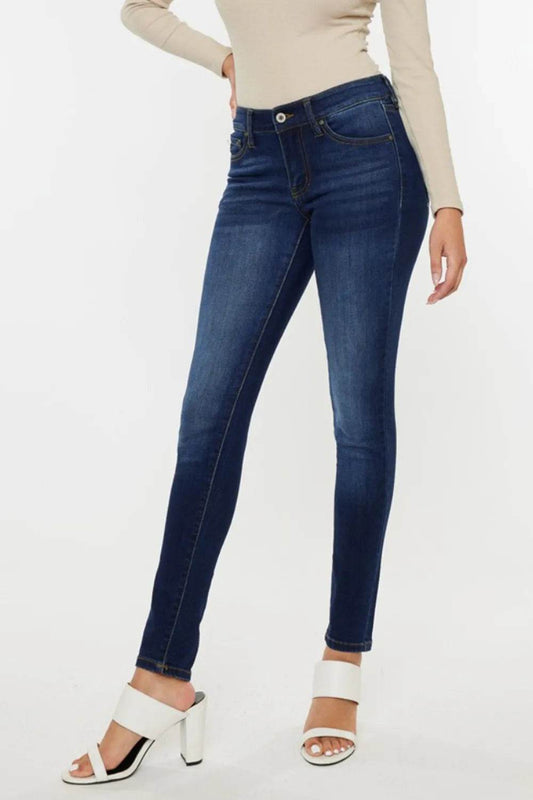 Kancan Mid Rise Gradient Skinny Jeans Dark Trendsi 12bb06b6-7173-4c49-9079-521df8224307-Max