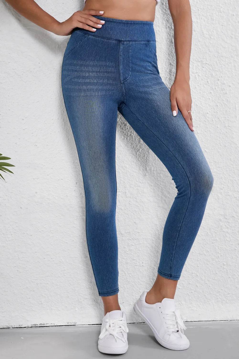High Waist Skinny Jeans Trendsi 12cc6453-084e-4e10-8948-bf1f23595d07-Max