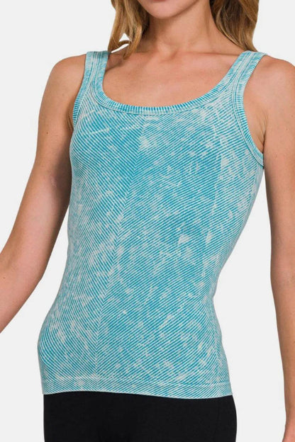 Zenana Ribbed Scoop Neck Tank Trendsi 13054f34-fcd1-4720-aa64-89d95194d487-Max