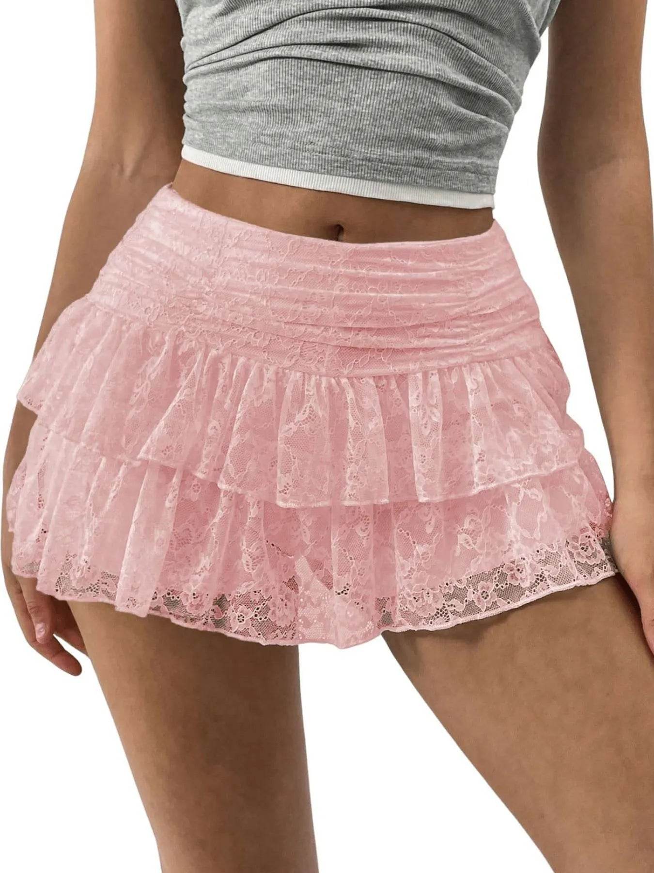 Lace Layered Mini Skirt Trendsi 138acd7c-cf70-4a29-a5b5-4ca5dfc7414d-Max-Origin