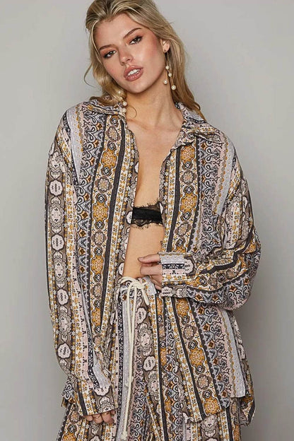 POL Long Sleeve Button Down Printed Shirt Black Multi Trendsi 138ccae3-3920-4ed7-89cc-d225d40c92b7-Max