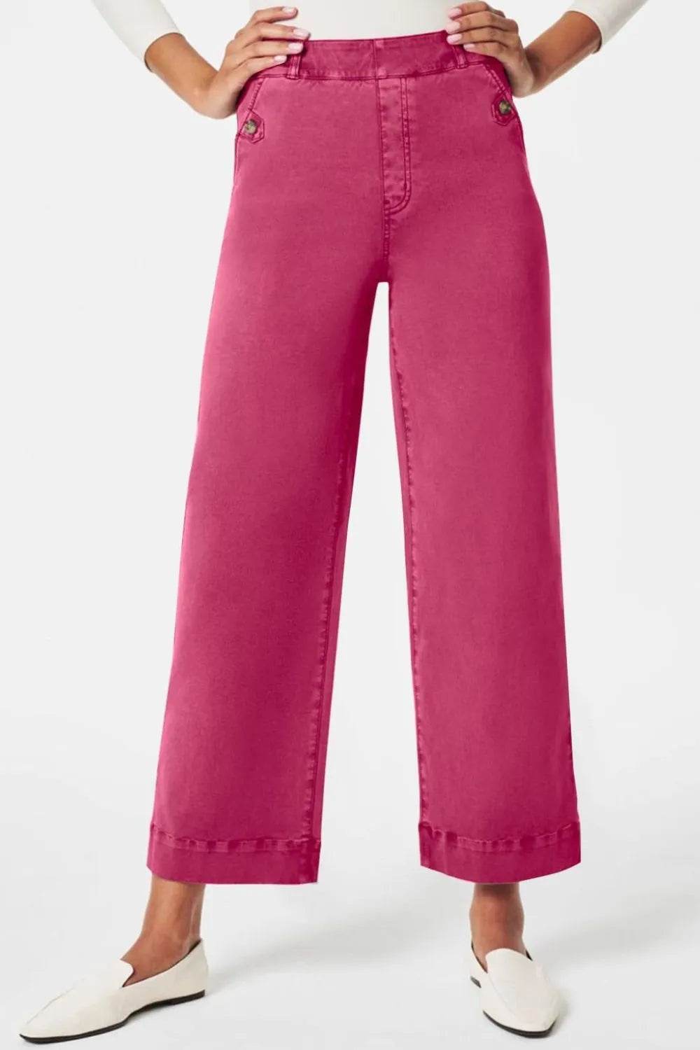 High Waist Jeans with Pockets Fuchsia Pink Trendsi 13d460e8-66ed-4b8e-b56c-cdc6fb68904a-Max