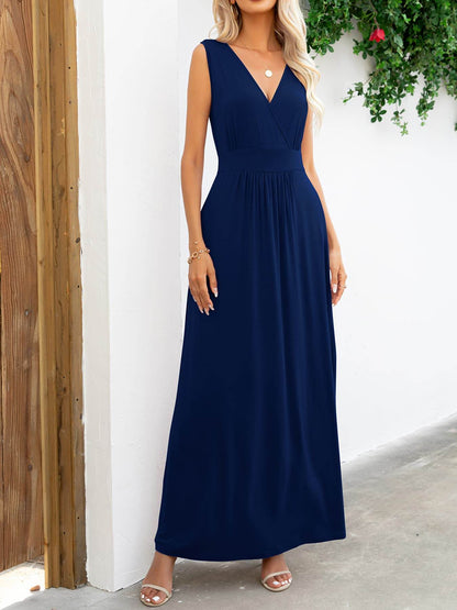 Surplice Neck Sleeveless Maxi Dress Dark Navy Trendsi 13d9e689180e4ffaa91eb4d51cf08fdc-Max