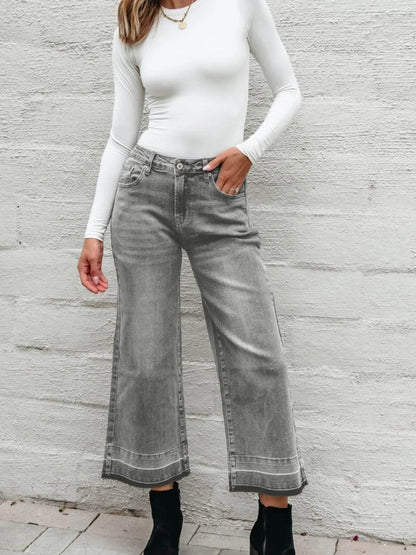 High Waist Wide Leg Washed Jeans Trendsi 13efabb7-a317-4958-b299-b45d89bc282b-Max-Origin