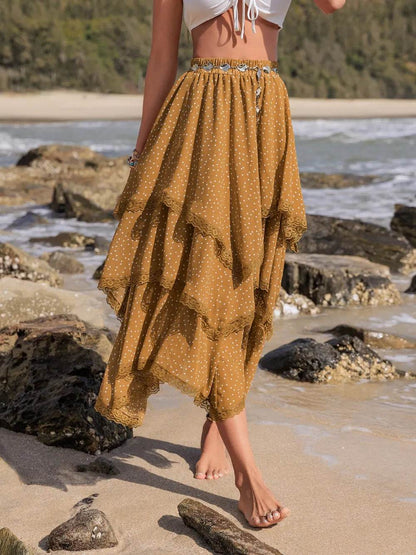 Lace Detail Layered Printed Skirt Trendsi 14655bfe-869a-4146-bc66-9f0724a47e71-Max