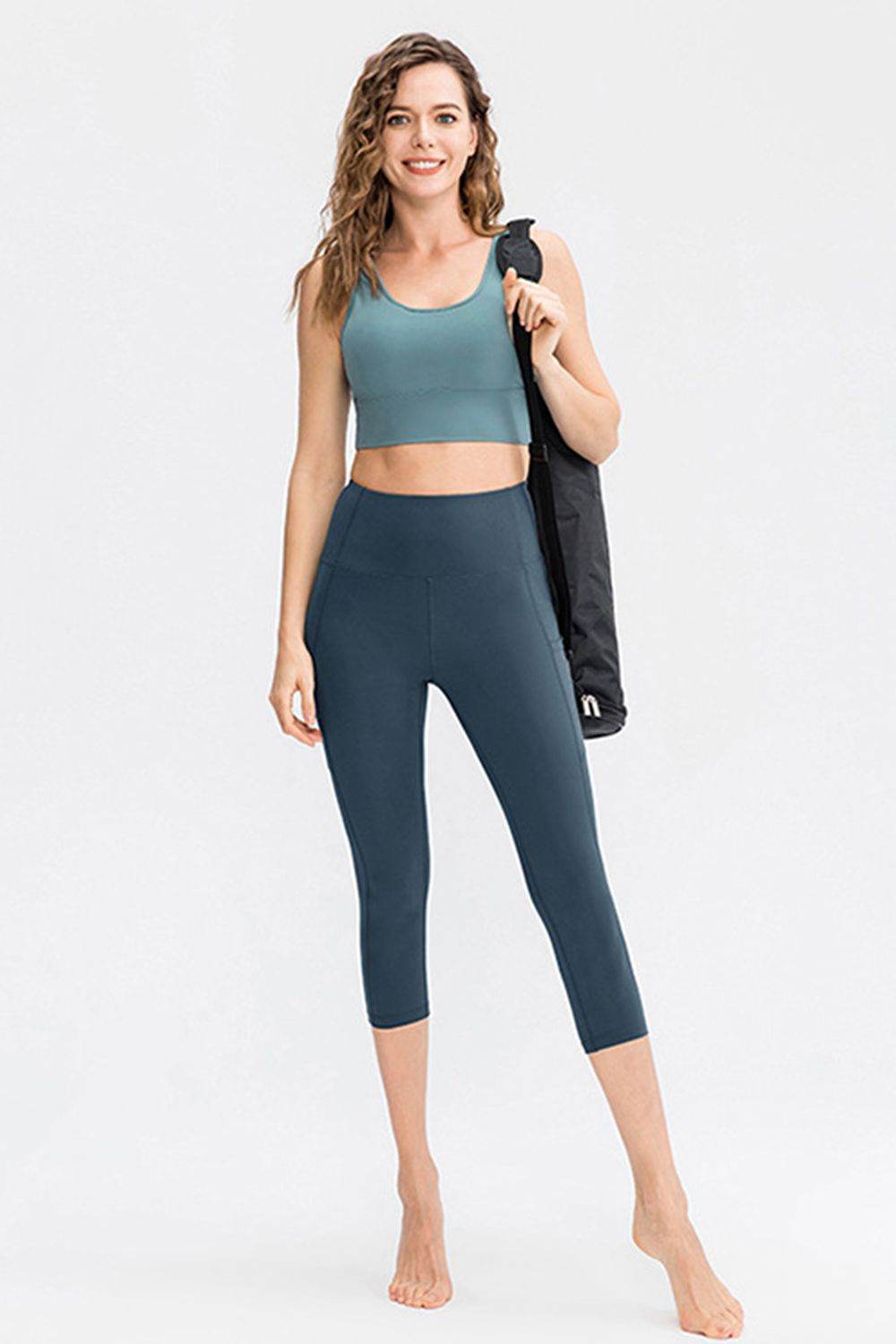 Wide Waistband Cropped Active Leggings with Pockets Trendsi 147d8e786e6e447695042ab43bdac98b-Max