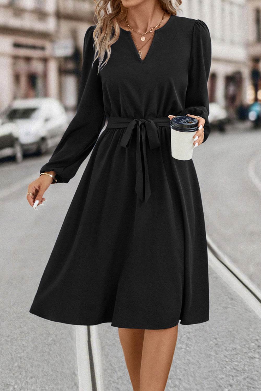 Tie Waist Notched Neck Long Sleeve Dress Black Trendsi 14ddb281502841a7a09f2515ce18ce2f-Max