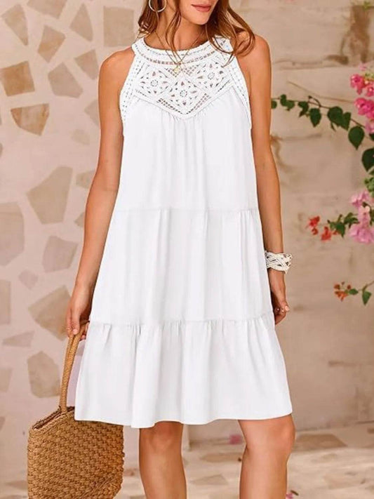 Ruffled Hem Lace Sleeveless Dress White Trendsi 14ddbab3-1770-451d-a489-7a02e7fcb435-Max-Origin