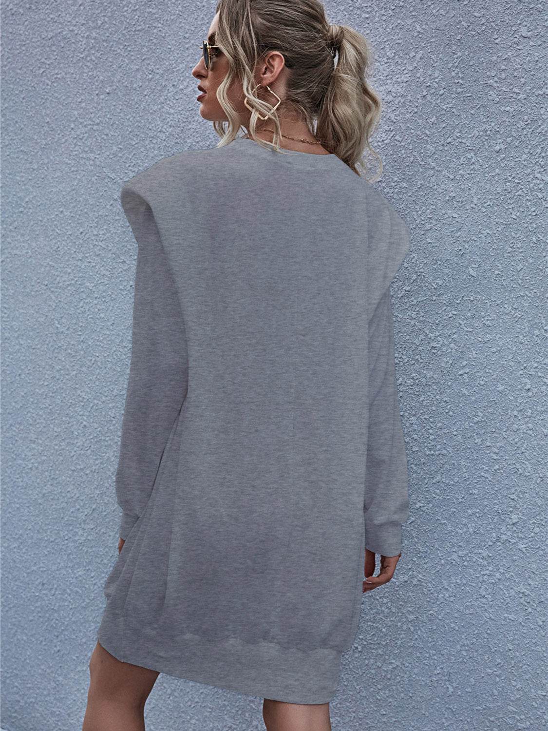 Round Neck Long Sleeve Mini Dress Trendsi 14e34576f96745859cb89327a2869f47-Max