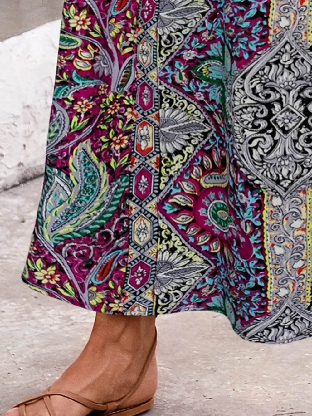 Slit Printed Elastic Waist Skirt Trendsi 151987e8-22fd-4905-81f8-8b768343a745-Max