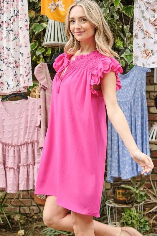 And The Why Ruffle Shoulder Smocked Detailed Dress Trendsi 151c4001f7994590a9d6b6899f624c37-Max-Origin