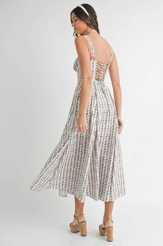 MABLE Floral Print Bustier Back Lace Up Midi Dress Trendsi 15457a3c2faf4274ba54275c6dd93d8d-Max-Origin