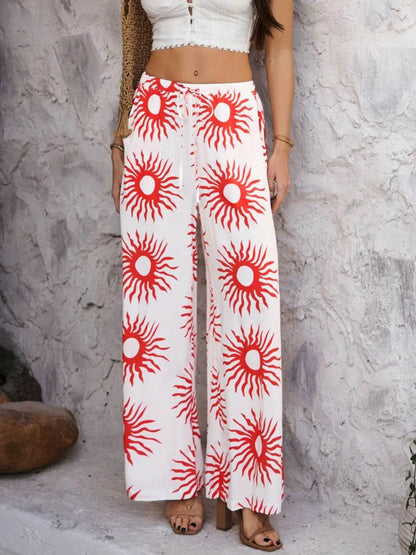 Devine Drawstring Printed Wide Leg Pants Trendsi 154ad02a-3ea9-4125-b486-8705b1f318c5-Max
