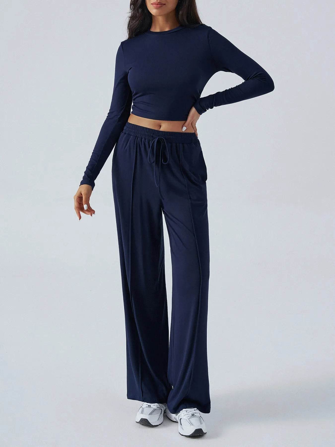Round Neck Long Sleeve Top and Pants Set Trendsi 15578e83d2ac4d53b5bf9df376d0fda7-Max-Origin