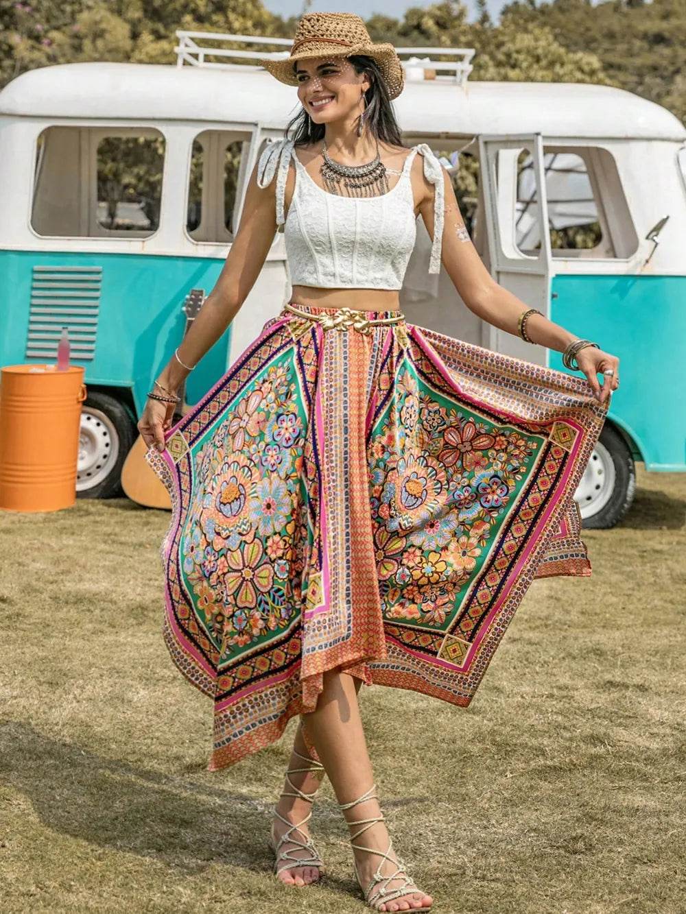 Printed High Waist Handkerchief Hem Skirt Trendsi 15e1acce-0fce-429c-a57a-387cffe8929d-Max