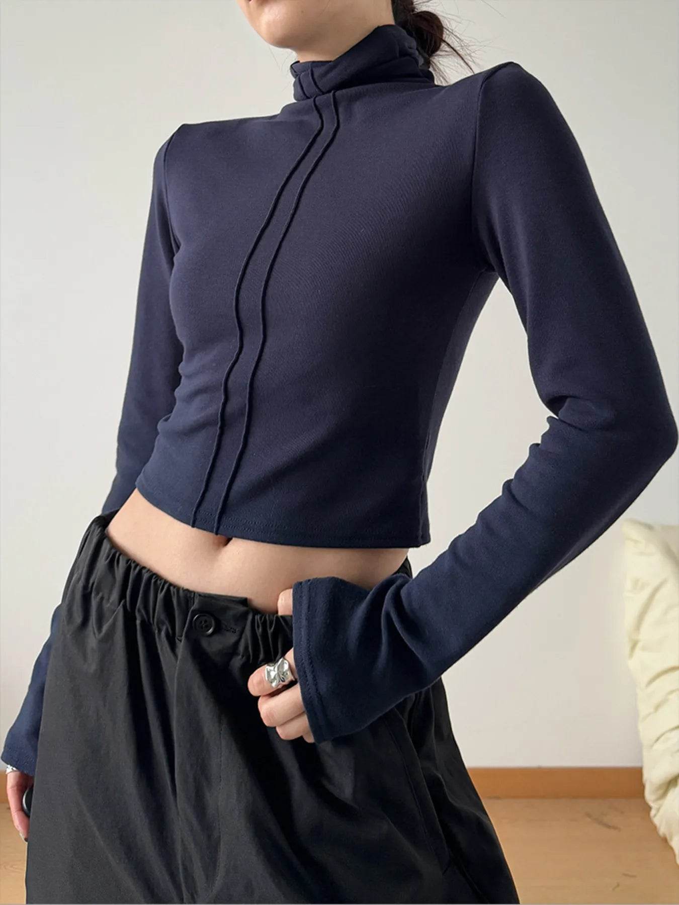 High Neck Long Sleeve Cropped T-Shirt Trendsi 16161df386ed445cb5724a76b9f53044-Max-Origin