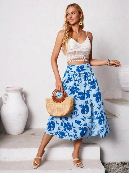Slit Printed Midi Skirt Trendsi 162f1957-a3ae-4431-a741-b789531fd0eb-Max