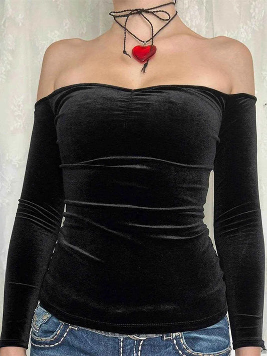 Off-Shoulder Long Sleeve Top Black Trendsi 16480e61bd7548468d21638f1ef4bc0c-Max-Origin