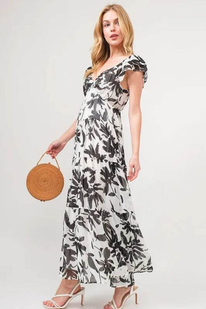 And The Why Ruffled Sleeve Tiered Floral Print Maxi Dress Trendsi 166946e103d24d66b8db4421aa3a2133-Max-Origin