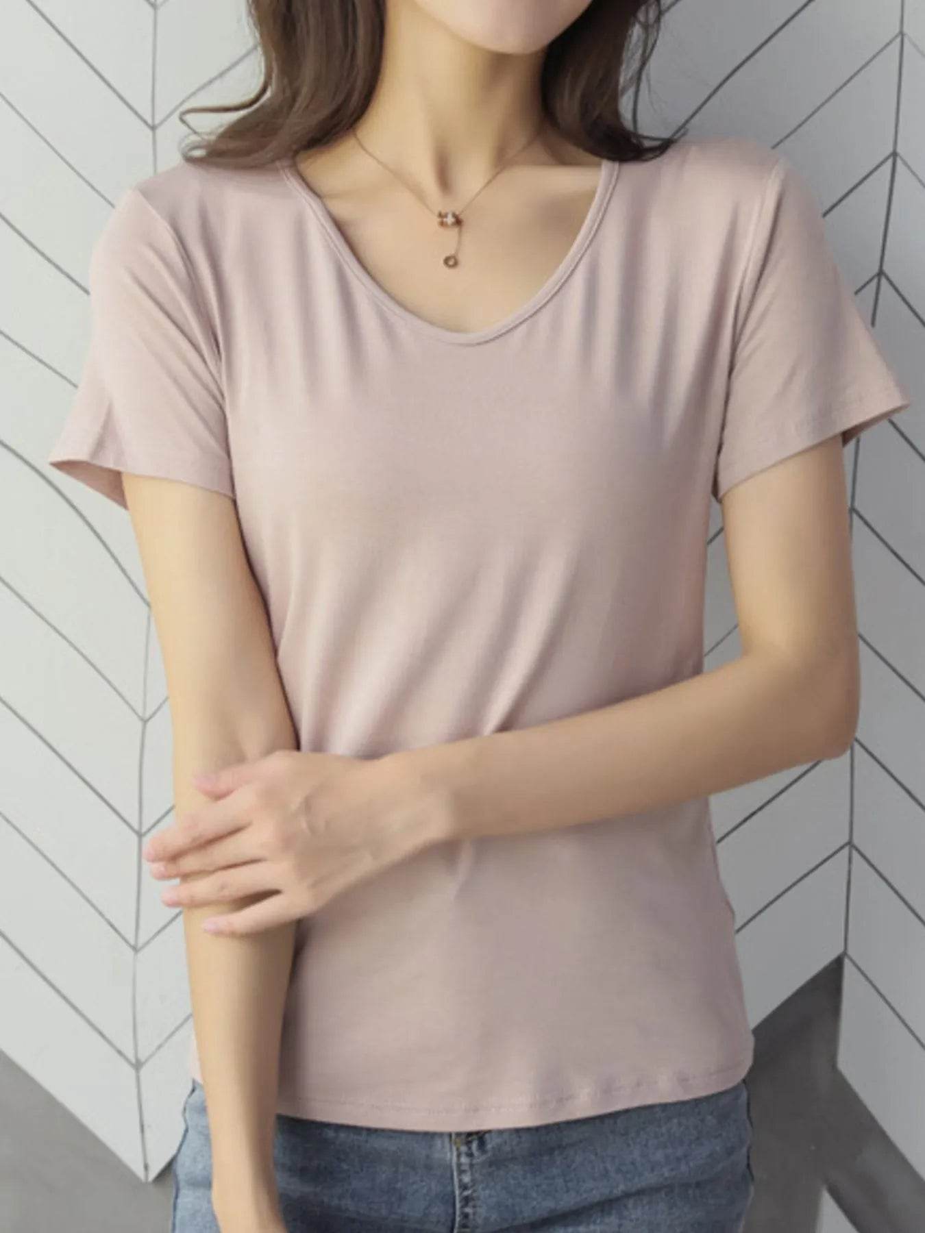 V-Neck Short Sleeve T-Shirt Trendsi 1693cebb-db92-40bf-a1f6-60bb5b70ce28-Max-Origin