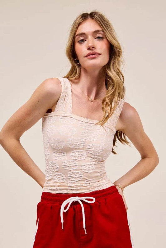 SO ME Two Tone Floral Seamless Tank Top 2TONE OATMEAL Trendsi 1696fc673cad42cba58d89ffdf514a79-Max-Origin
