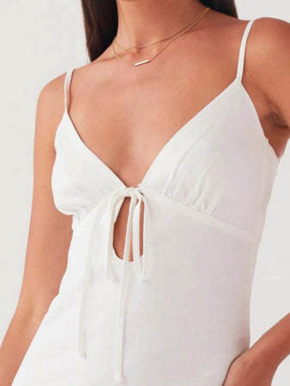 Tie-Front Mini Cami Dress Trendsi 16ef5dee-820a-4faa-b895-54690f470a9f-Max-Origin