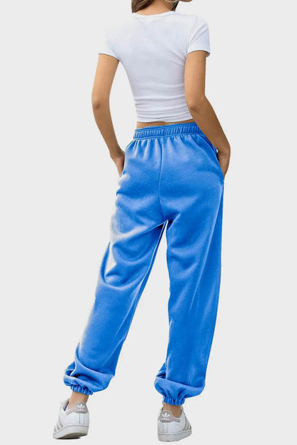 Elastic Waist Joggers with Pockets Blue Trendsi 1720802f-9747-490d-b486-356c42f8312a-Max