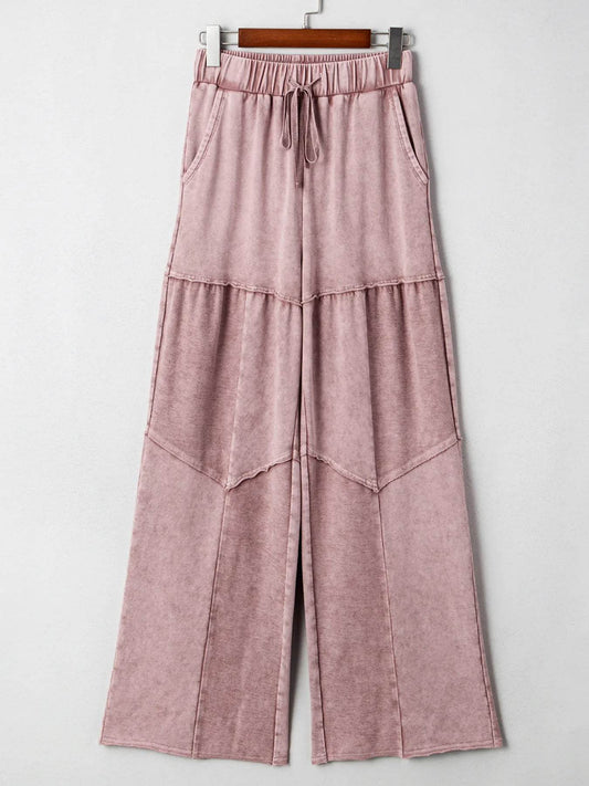 Mineral Wash Tiered Wide Leg Patchwork Drawstring Pants Trendsi 17256192f4fe4a3f855d20168661d9dd-Max-Origin