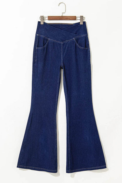 Asymmetric Waist Flare Jeans Trendsi 17a7d19a-2c6c-4cb2-a5bd-a8fec7365953-Max