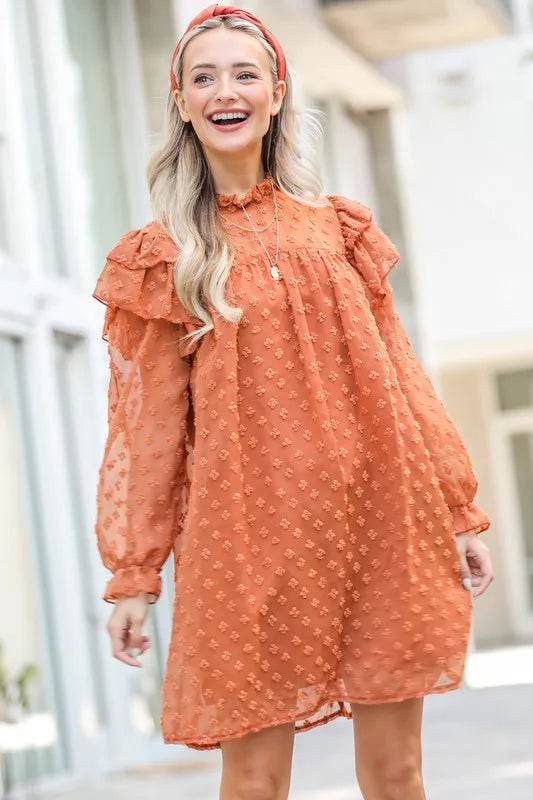 And The Why Lovely Ruffle Shoulder with Textured Woven Dress Trendsi 17db86d1825e4e73a89254b724b5bcc4-Max-Origin