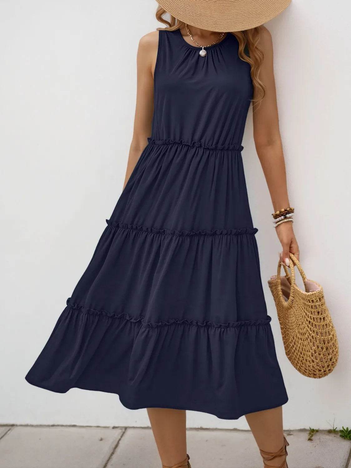 Frill Tiered Midi Dress Trendsi 183f2a98-fcd4-4289-91b9-5d5f28c1bfc0-Max-Origin