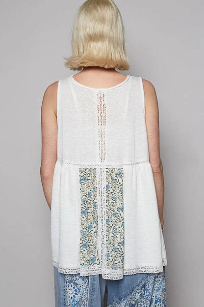 POL V Neck Sleeveless Tank Top with Lace Detail Trendsi 18472c9c-e30f-460f-b2a5-cfd0ce06a875-Max-Origin