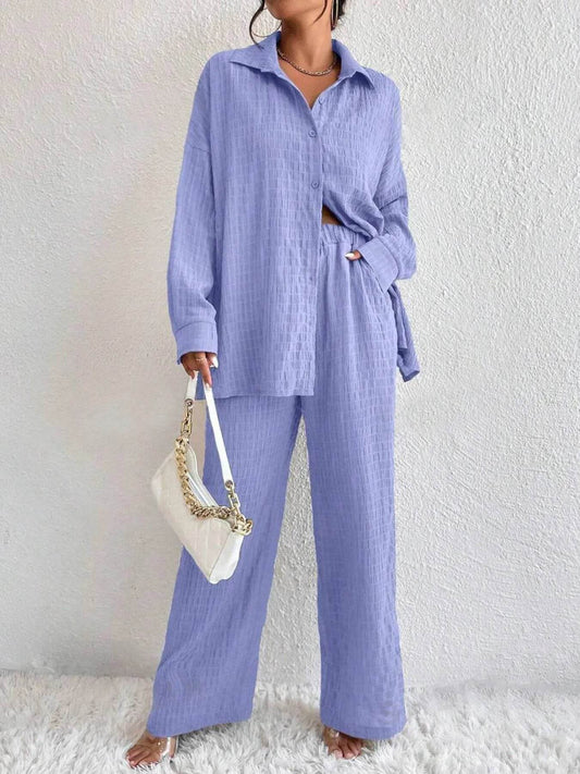 Button Up Long Sleeve Shirt and Pants Set Light Blue Trendsi 1854837950d44090aa543e2d25640004-Max-Origin