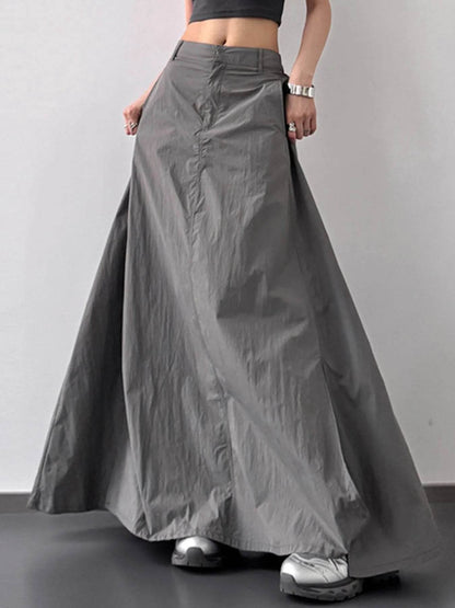 High Waist Slit Maxi Skirt Dark Gray Trendsi 1870c19c-3148-4f45-8204-433472af8c23-Max-Origin