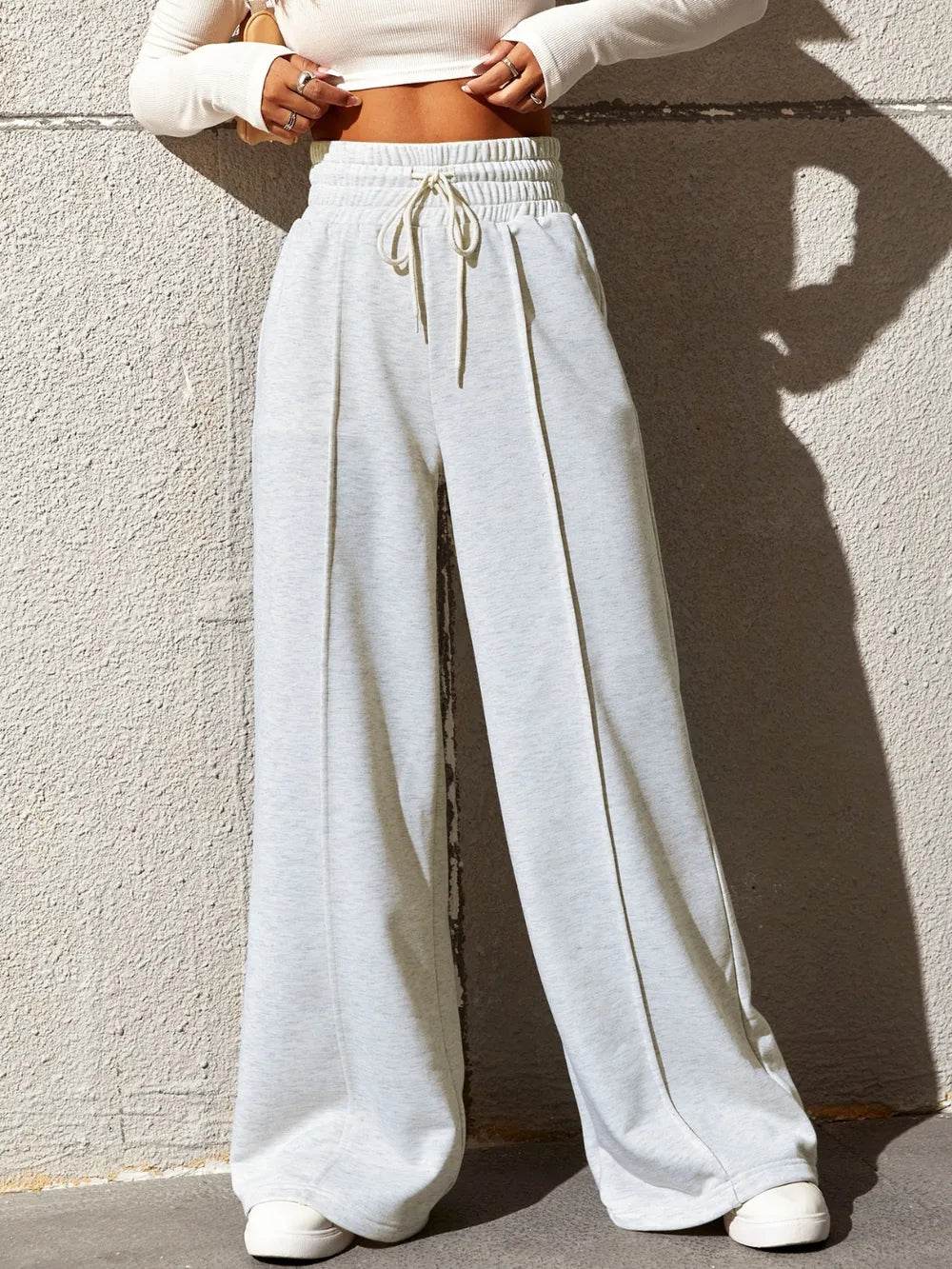 Honey Drawstring Elastic Waist Wide Leg Pants White Trendsi 188cfa5d-373e-4b82-8c65-ee0a1d126c12-Max