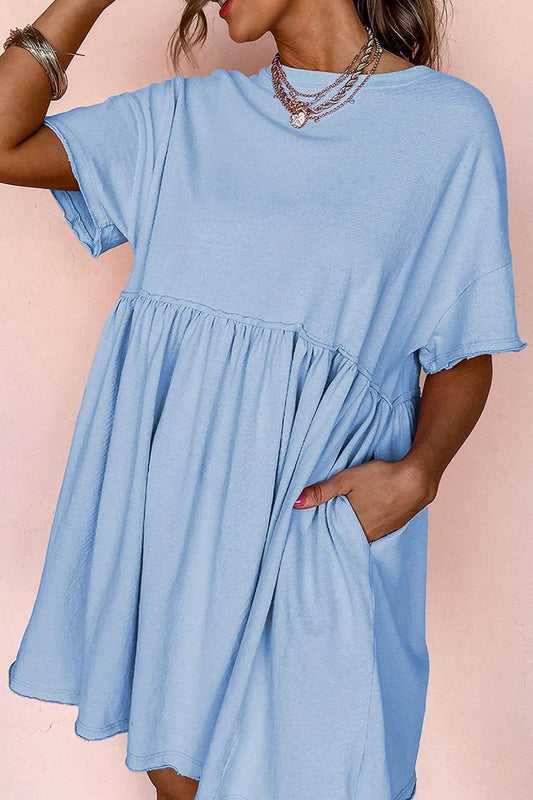 Round Neck Half Sleeve Mini Tee Dress Light Blue Trendsi 18cafc32-55f3-437c-bb46-10831e72b88e-Max-Origin