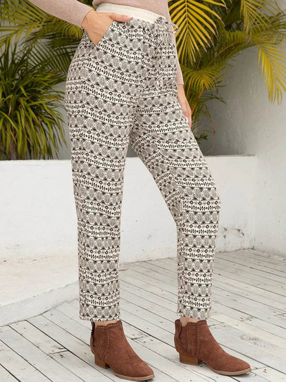 Ivy Lane Tied Printed Pants with Pockets Trendsi 18d9c59b-68f3-4720-b133-02cc1dc01f58-Max