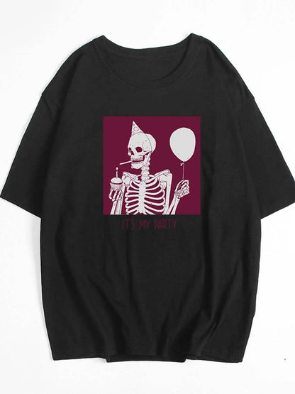 Plus Size Graphic Round Neck Half Sleeve T-Shirt Black Trendsi 192696fd-3a7f-4aa9-b9a0-b30138c2b51b-Max-Origin